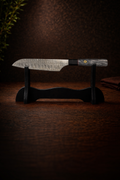 7-Inch Damascus Santoku Knife – Premium Wooden Handle | NAKT Blades